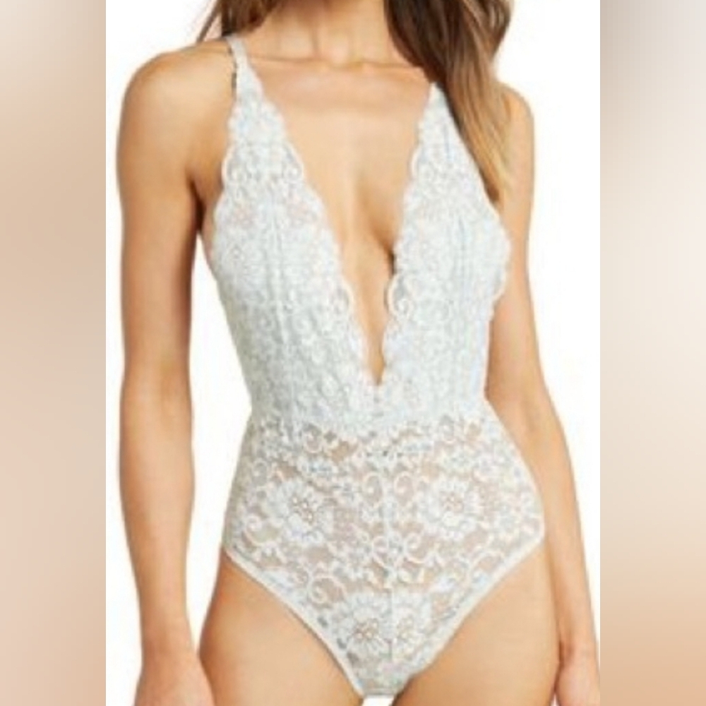 HAH Comin in Haht lace bodysuit